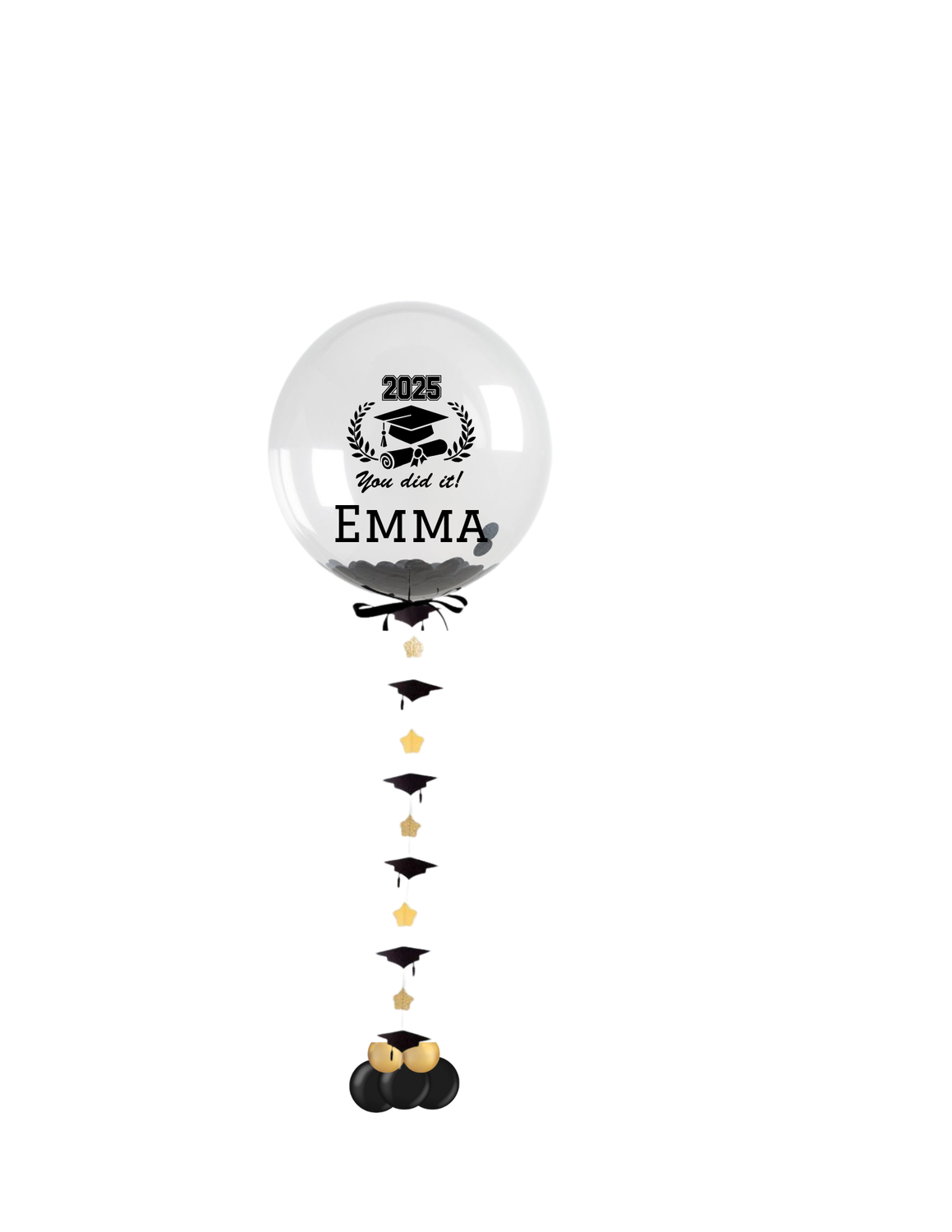 Personalized Grad Bubble Balloon