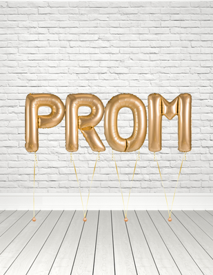 Prom Helium Balloon letters