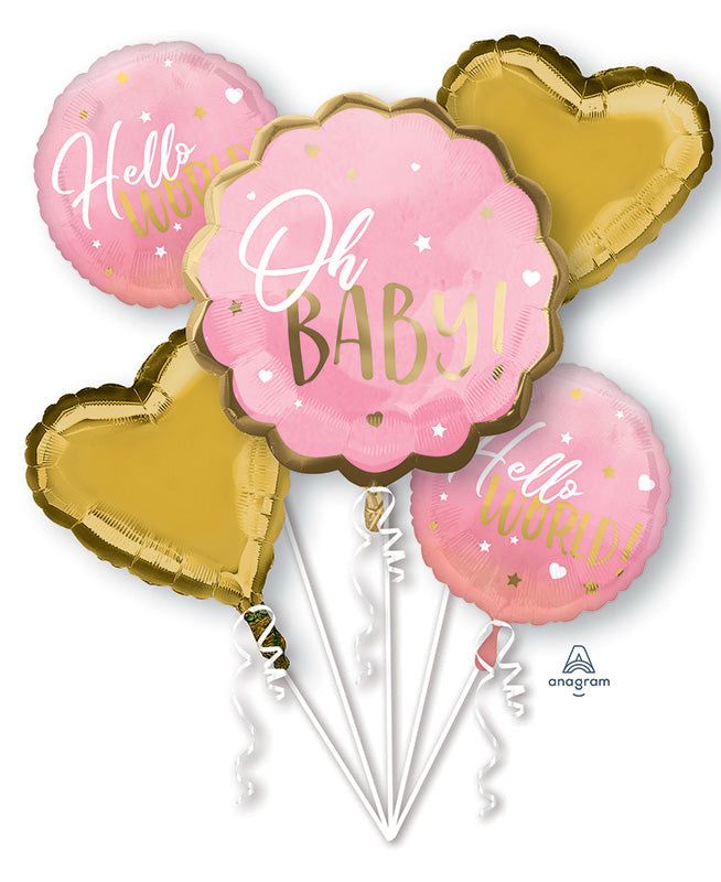 Oh baby Pink Balloon Bouquet