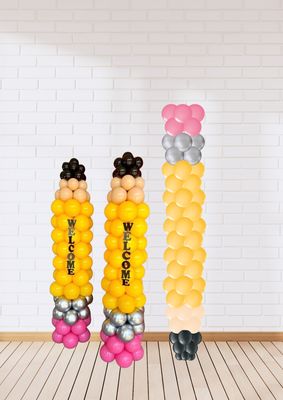 Back to School Pencil Balloon Column