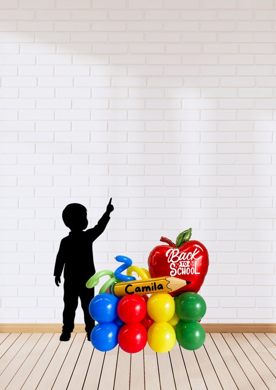 Back to School Balloon Stack