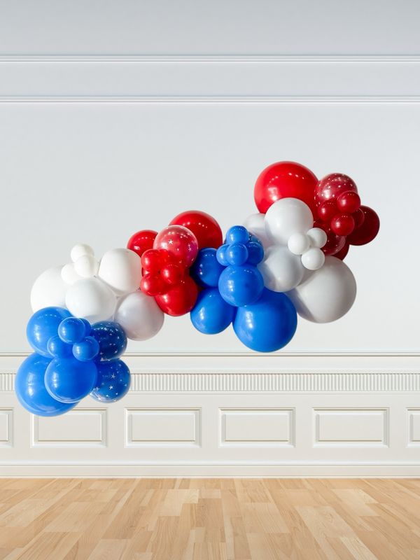 Veterans Day Flag Balloon Garland