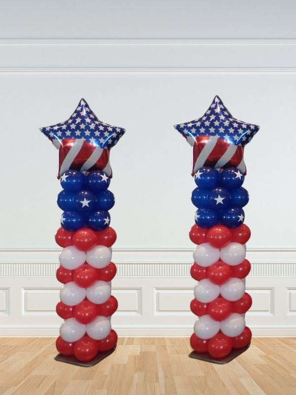 Veterans Day Balloon Column