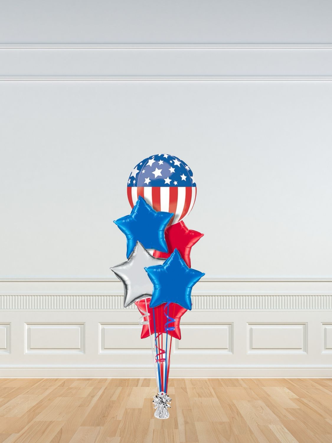 Veterans Day Foil Helium Balloon Bouquet