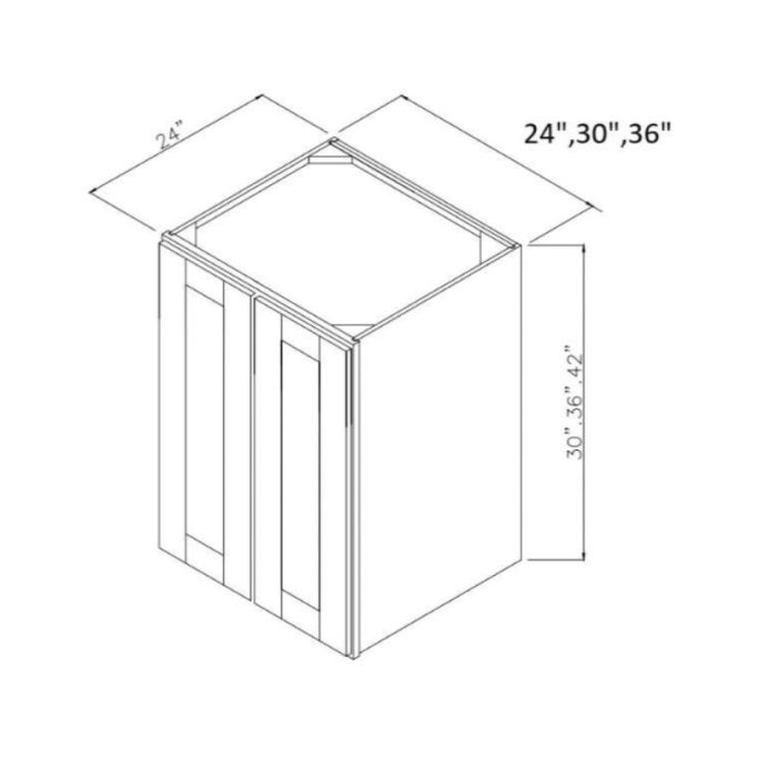24" Deep Double Door Wall Cabinets: FS-W364224
