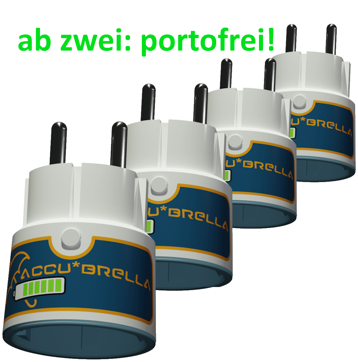 33%-Sommer-Aktion: 4Stk. ACCU*BRELLA®, eBike-Ladewächter: 179,90€ portofrei