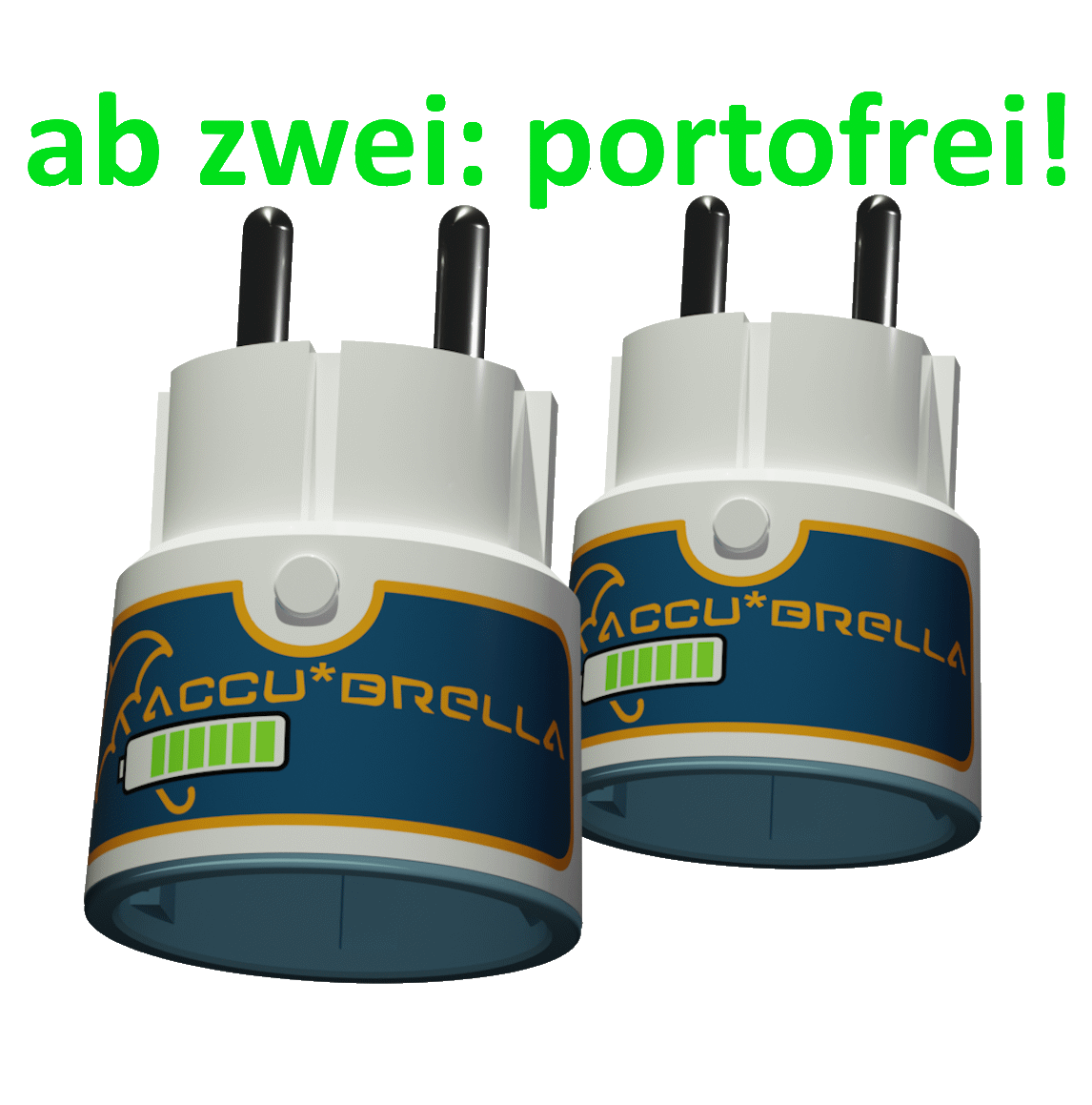 Mengenrabatt: 2Stk. ACCU*BRELLA®, Ladewächter für LiIon-Akkus von eBikes, Powertools etc.