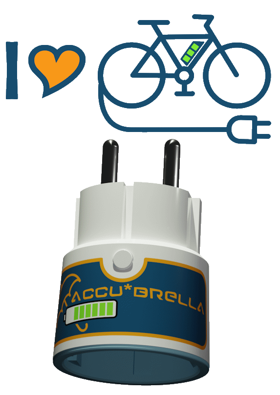 ACCU*BRELLA®, Ladewächter für LiIon-Akkus von eBikes, Powertools uvm.  -33% zum Saisonstart: 49,99€ statt 75,-€ (UVP)