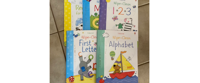 Usborne Wipe Clean Set