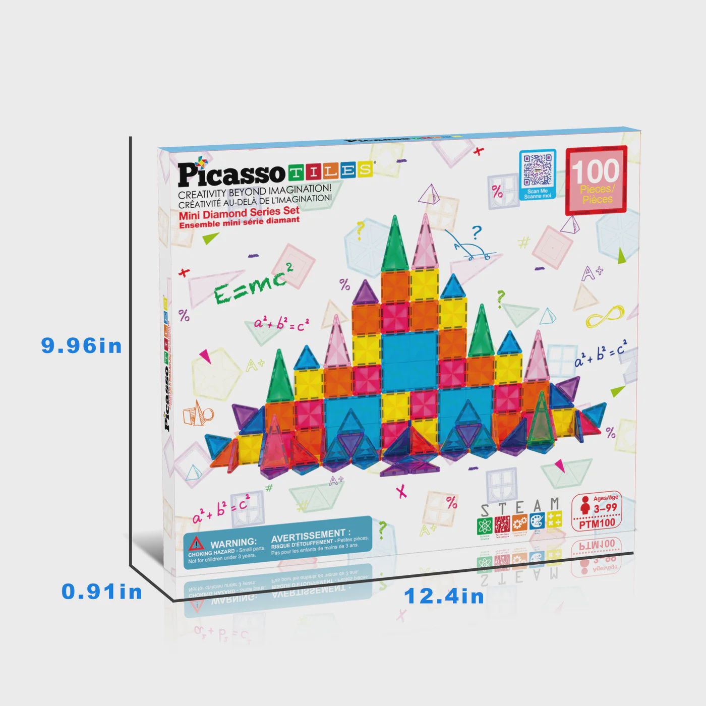 100pc Set Magnet Building Tiles