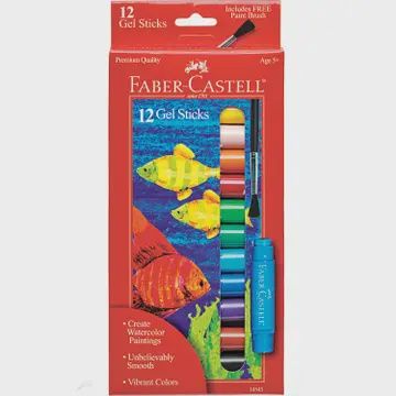 12 Gel Sticks - Watercolor Art Sticks For Kids