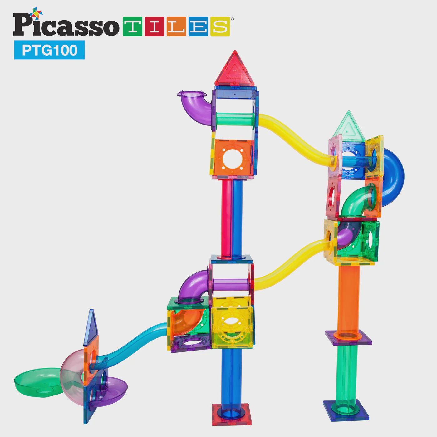 100pc Marble Run Building Blocks