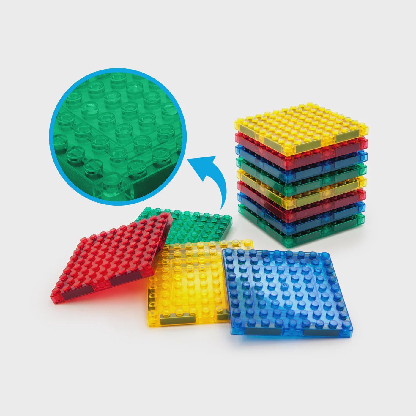12pc Magnetic Building Brick Combo Tile