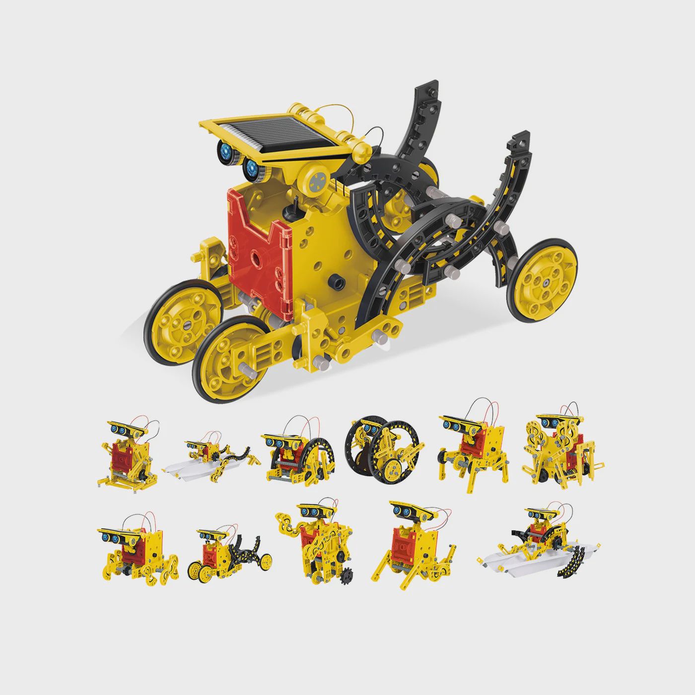 12-in-1 Solar Powered Space Robot Science Kit