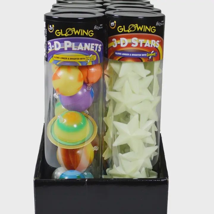 3-D Glow in the Dark Starts Tube