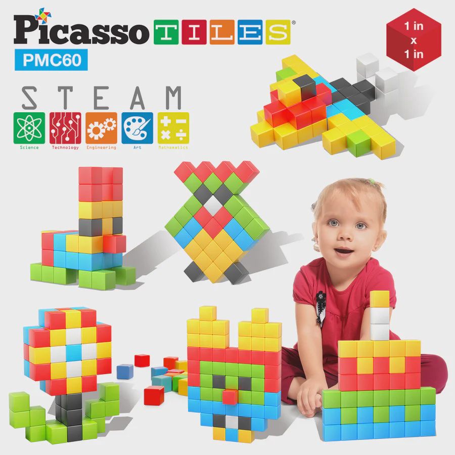 60pc Magnetic Puzzle Cubes