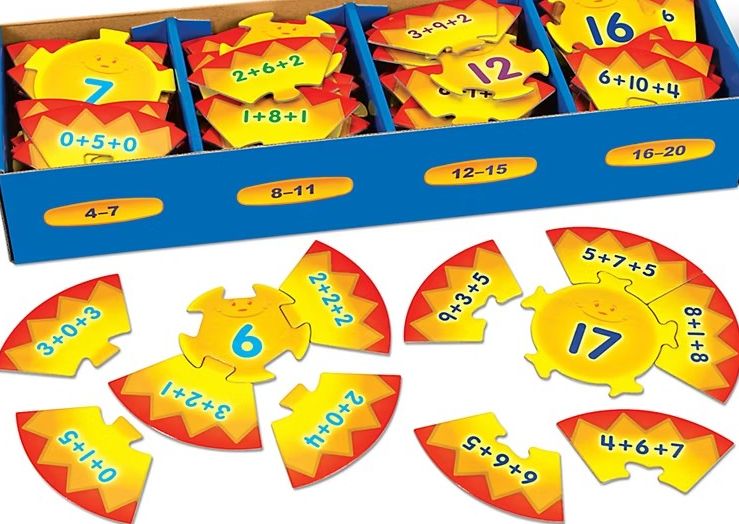 Addition Fluency Puzzles- Adding 3 Numbers