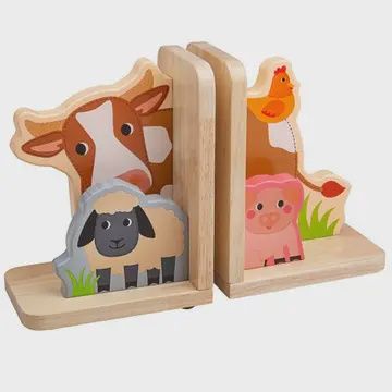 Bookends- Farm Animals