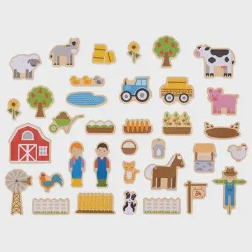 Wooden Magnets- Farm