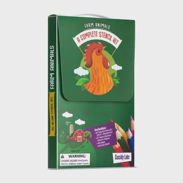 Farm Animals Stencil Kit