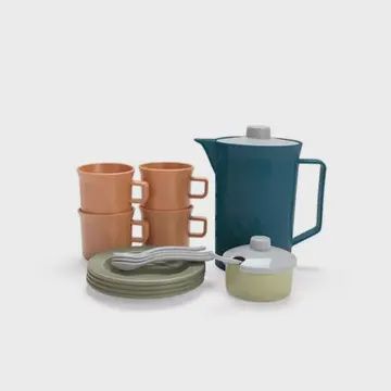 BIOplastic Coffee Playset