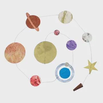 Eco-Paper Garland- Solar System