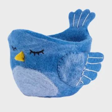 Felt Pot- Blue Bird