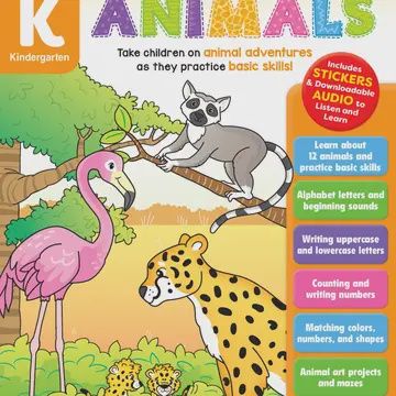 Listen and Learn: Animals, Kindergarten Workbook