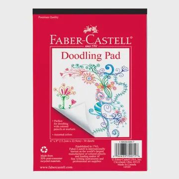Doodling Pad 6&quot; X 9&quot; Notepad with 30 Sheets
