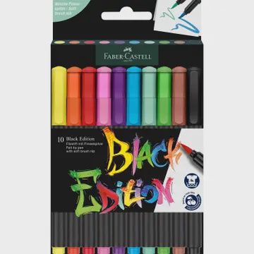 Felt Tip Brush Pens Markers 10 Ct Box