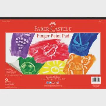 Finger Paint Paper Pad 12&quot; X 18&quot; with 60 Sheets