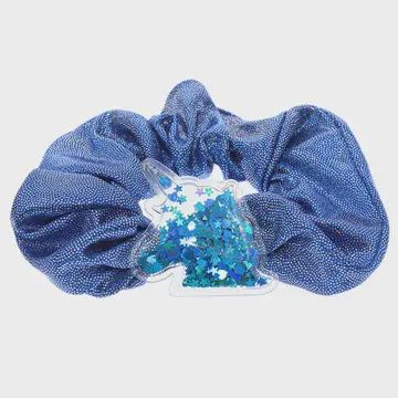 Unicorn Shaker Glitter Scrunchie- Blue