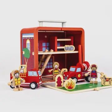 Imagination on the Go- Suitcase Series- Fire House