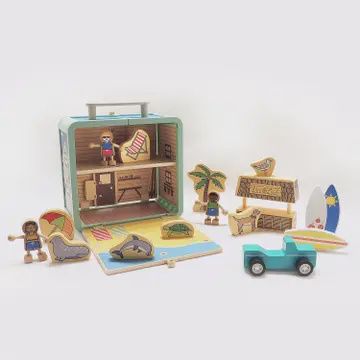Imagination on the Go- Suitcase Series- Surf Shack