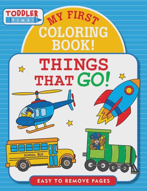 My First Coloring Book- Things That GO!