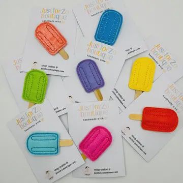Popsicle Hair Clips