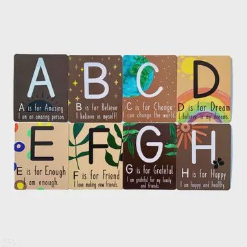 Alphabet Affirmation Flashcards