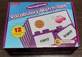 Vocabulary Match-Ups- Homophones