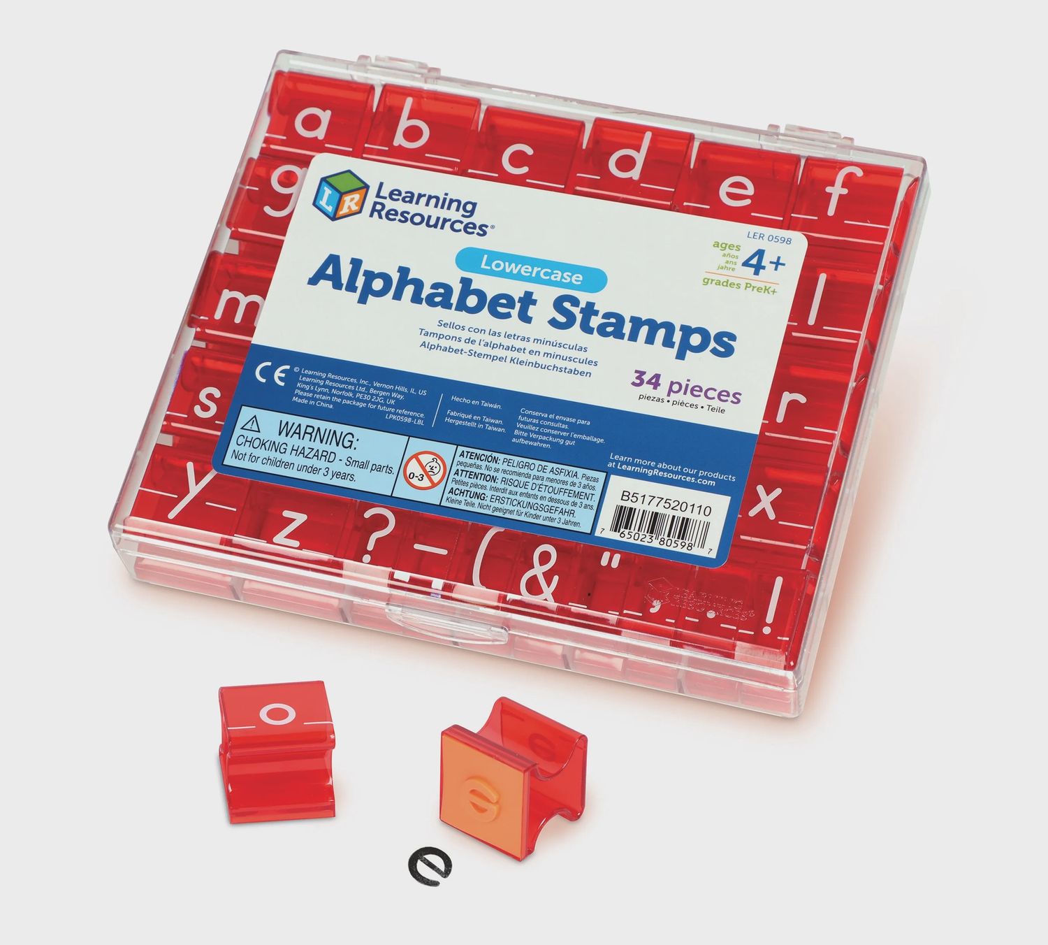 Lowercase Alphabet Rubber Stamps