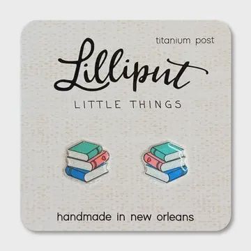Book Stack Earrings