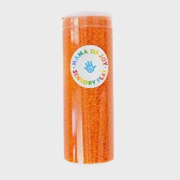 Colored Sensory Rice- 1lb Tube- Orange