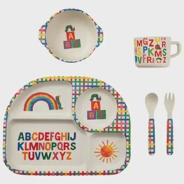 The Very Hungry Caterpillar™ Alphabet Bamboo Dish Set