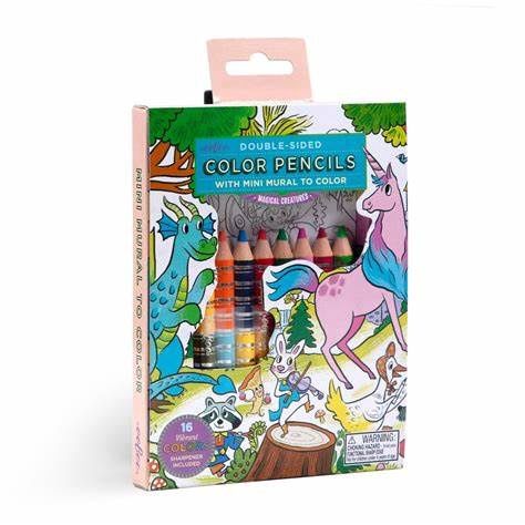 Double Sided Color Pencils-Magical Creatures