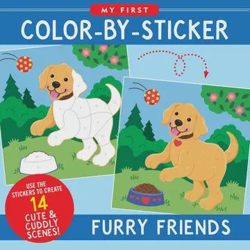 My First Color-by-Sticker- Furry Friends