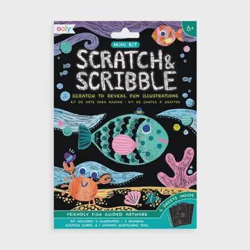 Scratch and Scribble Art Kit- Friendly Fish