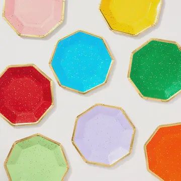 Octagon Multicolor Plates
