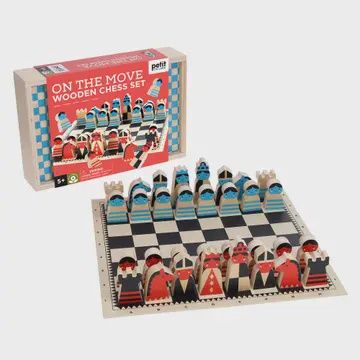 On The Move Wooden Chess Set