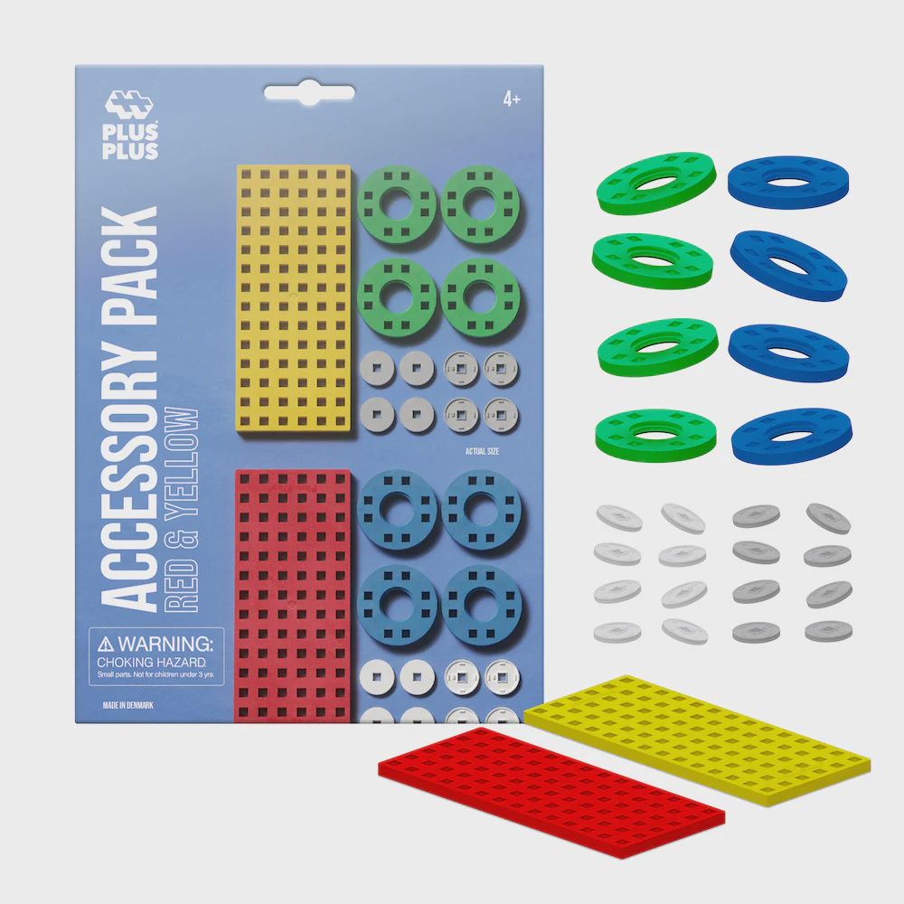 Plus Plus Accessory Pack- Red &amp; Yellow