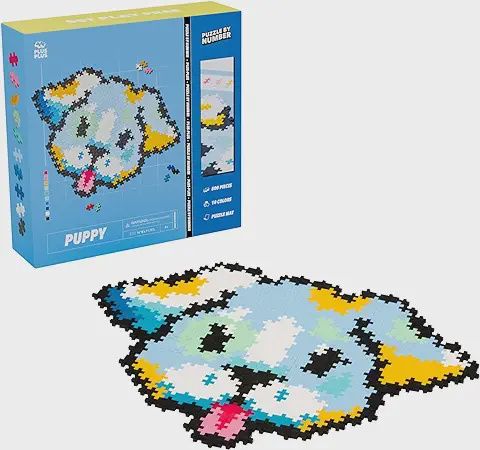 Plus Plus Puzzle by Number- Puppy