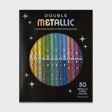 Double Metallic Dual Ended Colored Pencils